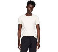 Tommy Hilfiger Camiseta de Manga Corta para Hombre Cuello Redondo, Blanco (Calico), XXL