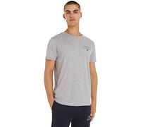Tommy Hilfiger Camiseta de Manga Corta para Hombre Cuello Redondo, Gris (Light Grey Heather), L