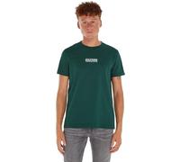 Tommy Hilfiger Camiseta de Manga Corta para Hombre Cuello Redondo, Verde (Hunter), XS