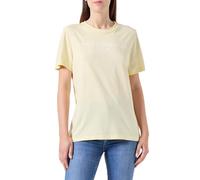 Tommy Hilfiger Camiseta de Manga Corta para Mujer Cuello Redondo, Amarillo (Lemon Zest), XS