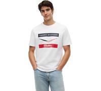 Tommy Hilfiger Camiseta de Manga Corta Unisex TH X Cadillac F1 Chevron de algodón, Blanco (White), M