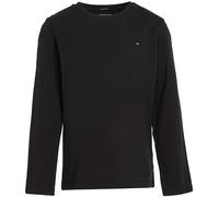 Tommy Hilfiger Camiseta de Manga Larga Chicos Basic, Negro (Meteorite), 12 Años