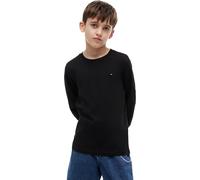 Tommy Hilfiger Camiseta de Manga Larga Chicos Basic, Negro (Meteorite), 12 Meses