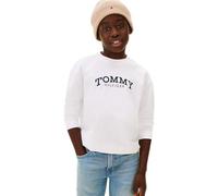 Tommy Hilfiger Camiseta de Manga Larga Chicos Monotype Print de algodón, Blanco (White), 10 Años