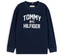 TOMMY HILFIGER Camiseta de manga larga, cuello redondo. Color Azul Marino