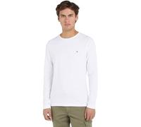 Tommy Hilfiger Camiseta de Manga Larga Hombre Stretch Slim Fit de algodón, Blanco (White), XL