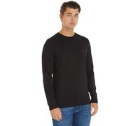 Tommy Hilfiger Camiseta de manga larga Hombre Tommy Logo de algodón, Negro (Black), S