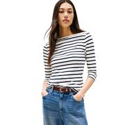 Tommy Hilfiger Camiseta de Manga Larga para Mujer Slim Cuello Barco, Multicolor (Breton/ECU/Dark Night Navy), XXL
