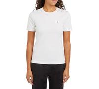 Tommy Hilfiger Camiseta de mujer de manga corta y cuello redondo. Blanco 40/L