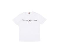Tommy Hilfiger Camiseta de Manga Corta Infantil Unisex Essential tee con Cuello Redondo, Blanco (White), 18 Meses