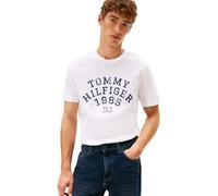 Tommy Hilfiger Camiseta Hilfiger Arch tee MW0MW41470 S/S para Hombre, Color Blanco, Talla XL, Blanco (Blanco), XL