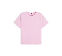 Tommy Hilfiger Camiseta TH Script Reg C-Nk SS WW0WW49941 S/S para Mujer, Color Rosa (Rosa clásico), Talla S