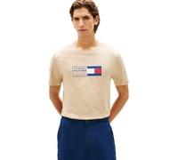 Tommy Hilfiger Camiseta Love Text Box para Hombre, MW0MW42366, Color Caqui, Talla L