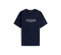 TOMMY HILFIGER Camiseta marino / rojo fuego / blanco L marino / rojo fuego / blanco