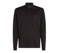 Tommy Hilfiger Polo de Manga Larga Hombre Liquid Cotton Regular Fit, Negro (Black), M