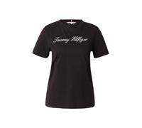Tommy Hilfiger Camiseta de Manga Corta Mujer Script Regular con Cuello Redondo