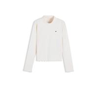 Tommy Hilfiger Girls Mock Neck Rib Top LS KG0KG08802 Other Tops, White, 6 Years