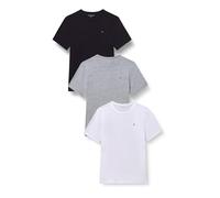 Tommy Hilfiger Camiseta para Hombre 3P SS tee UM0UM03870 S/S, Multicolor (Gris Jaspeado/Negro/Blanco), XL