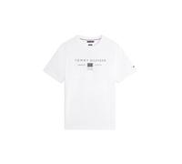 Tommy Hilfiger Camiseta para Hombre Brand Love Mono Stack tee MW0MW42365 S/S, Color Blanco, Talla L