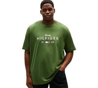 Tommy Hilfiger Camiseta para Hombre BT-Brand Love Big Hilfiger tee-b Mw0mw43005 S/S, Color Verde (Mountain Pine), 3XL, Mountain Pine, 3XL Grande