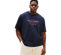 Tommy Hilfiger Camiseta para Hombre BT-Hilfiger Stack Graphic tee-B MW0MW42059 S/S, Azul, XXL, Azul (Desert Sky), XXL