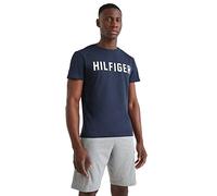 Tommy Hilfiger Camiseta para Hombre Cn Ss Tee Hilfiger con Cuello Redondo, Azul (desert Sky), L