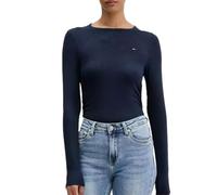Tommy Hilfiger - Camiseta para mujer, diseño de tortuga, color azul, azul marino, M