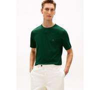 TOMMY HILFIGER Camiseta recta gruesa. Color Verde Oscuro