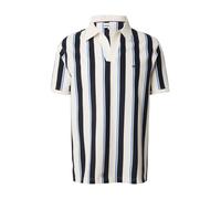 TOMMY HILFIGER Camiseta 'Relaxed Fit Stripe Crepe' azul / navy / blanco XS EUR