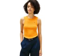 Tommy Hilfiger Camiseta sin Mangas Slim Cody C-Nk WW0WW47806 para Mujer, Naranja, M