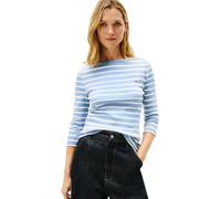 Tommy Hilfiger Camiseta Slim Cody Boat-NK 3/4SLV WW0WW40589 L/S para Mujer, Azul (Clear Water/Ecru STP), XXL, Azul (Clear Water/Ecru STP), XXL