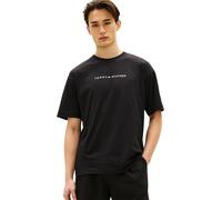 Tommy Hilfiger Camiseta SS Logo UM0UM03643 S/S para Hombre, Color Negro (Negro), Talla M
