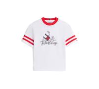 TOMMY HILFIGER Camiseta 'TAKE IT EASY' rojo / negro / blanco 110 rojo / negro / blanco
