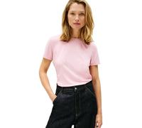 Tommy Hilfiger TH Script Reg C-Nk SS tee Ww0Ww47809 Camiseta S/S, Pink (Bonita Pink), XS para Mujer