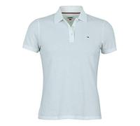 Tommy Hilfiger - Camiseta Tipo Polo para Mujer, Blanco, M