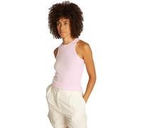 Tommy Hilfiger Camiseta Tipo Top para Mujer Slim 5X2 Rib Top Canalé Elástica, Rosa (Light Pink), S