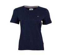 Tommy Hilfiger Camiseta Tjw Slim Jersey con Cuello C para Mujer, Azul Marino (Twilight Navy), S