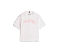 TOMMY HILFIGER Camiseta 'Varsity' rojo claro / blanco 128 rojo claro / blanco