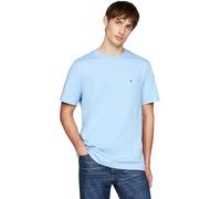 Tommy Hilfiger Camisetas de Manga Corta Hombre Essential Regular Fit con Cuello Redondo, Azul (Vessel Blue), L