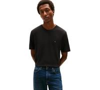 Tommy Hilfiger Camisetas de Manga Corta Hombre Essential Regular Fit con Cuello Redondo, Negro (Black), S