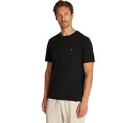 Tommy Hilfiger Camisetas de Manga Corta Hombre Essential Regular Fit con Cuello Redondo, Negro (Black), M