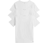 Tommy Hilfiger Lote de 3 camisetas de cuello redondo de algodón elástico. Talla L. Color Blanco