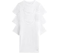 Tommy Hilfiger Camisetas de Manga Corta Pack de 3 Hombre Stretch con Cuello Redondo, Blanco (White/White/White), XXL