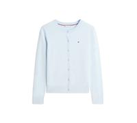 Tommy Hilfiger Cárdigan Mujer Jersey con Cuello Redondo, Azul (Breezy Blue), XL