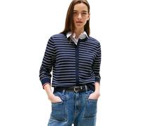 Tommy Hilfiger Cárdigan Jersey Stitch Cardigan Elegante, Multicolor (Dark Night Navy/Ivory Silk STP GS), XXXL