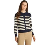 Tommy Hilfiger Cárdigan Jersey Stitch Cardigan elegante, Multicolor (Her Stp Dark Night Navy/ Country Iv), M