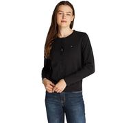 Tommy Hilfiger Cárdigan Jersey Stitch Cardigan Elegante, Negro (Black), XL