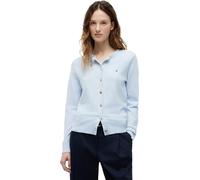 Tommy Hilfiger Cárdigan Mujer Jersey con Cuello Redondo, Azul (Breezy Blue), XL