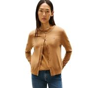 Tommy Hilfiger Cárdigan Mujer Jersey Stitch Elegante, Marrón (Hickory), L