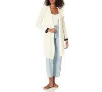 Tommy Hilfiger Cárdigan Tipo Kimono con Capucha para Mujer, Marfil/Capitán Cielo, LG (US 12-14)